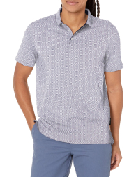 Футболка-поло Armani Exchange з принтом 1159855030 (Синій/Білий S)