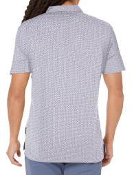 Футболка-поло Armani Exchange з принтом 1159855030 (Синій/Білий S)