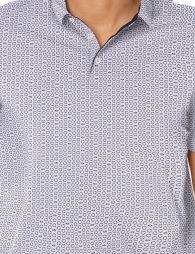 Футболка-поло Armani Exchange з принтом 1159855030 (Синій/Білий S)