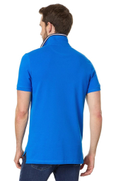 Чоловіче поло US Polo Assn з логотипом 1159855080 (Синій M)