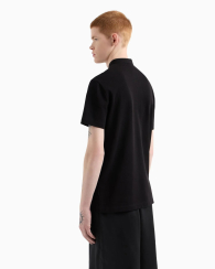 Чоловіче поло Armani Exchange із логотипом 1159855346 (Чорний M)