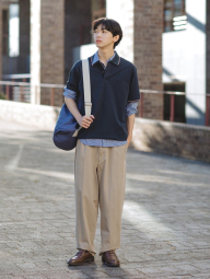 Классическое поло UNIQLO 1159855904 (Синий 3XL)