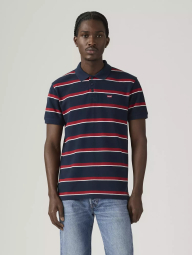 Мужская футболка-поло Levi's в полоску 1159856959 (Синий M)