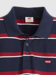 Мужская футболка-поло Levi's в полоску 1159856961 (Синий XXL)