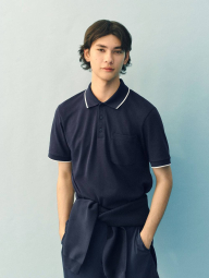 Классическое поло Roger Federer and UNIQLO AIRism 1159858194 (Синий XL)