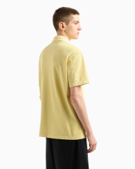 Чоловіче поло Armani Exchange з логотипом 1159858675 (Жовтий XXL)