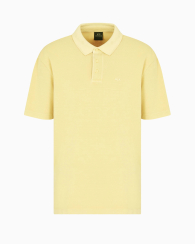 Чоловіче поло Armani Exchange з логотипом 1159858675 (Жовтий XXL)
