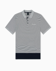 Мужское поло Armani Exchange 1159858985 (Синий/Белый L)