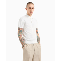 Футболка-поло вязаная Armani Exchange 1159859137 (Белый XL)