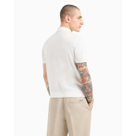 Футболка-поло вязаная Armani Exchange 1159859137 (Белый XL)