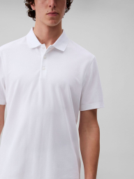 Мужское поло Calvin Klein с логотипом 1159859280 (Белый L)