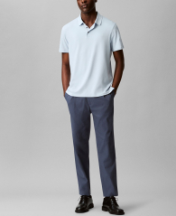 Мужское поло Calvin Klein с логотипом 1159859728 (Голубой XL)