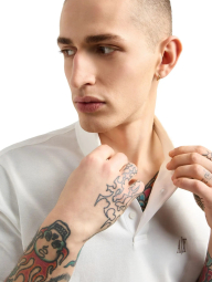 Чоловіче поло Armani Exchange з логотипом 1159862436 (Молочний XXL)
