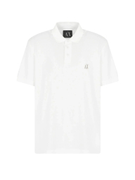 Чоловіче поло Armani Exchange з логотипом 1159862436 (Молочний XXL)