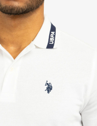 Футболка-поло U.S. Polo Assn с логотипом 1159863079 (Белый XL)