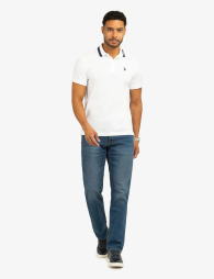 Футболка-поло U.S. Polo Assn с логотипом 1159863079 (Белый XL)