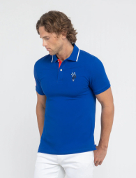 Футболка-поло U.S. Polo Assn с логотипом 1159863086 (Синий S)