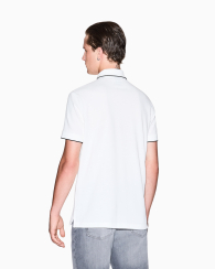 Мужское поло Armani Exchange с молнией 1159864616 (Белый XXL)