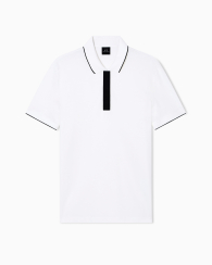 Мужское поло Armani Exchange с молнией 1159864616 (Белый XXL)