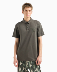 Чоловіче поло Armani Exchange з вишивкою 1160633663 (Зелений XXL)