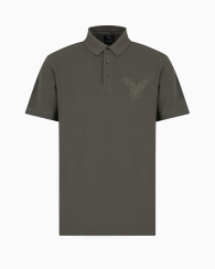 Мужское поло Armani Exchange с вышивкой 1160633663 (Зеленый XXL)