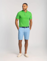 Мужское поло U.S. Polo Assn с логотипом 1160824354 (Зеленый L)