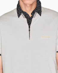 Чоловіче поло Armani Exchange з блискавкою 1161565755 (Молочний XL)