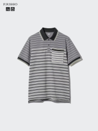 Мужское поло UNIQLO с технологией DRY 1162935482 (Серый XL)