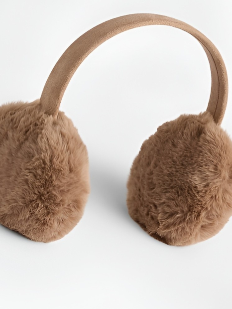 Теплые наушники Gap из искусственного меха 1159858262 (Коричневый One size)
