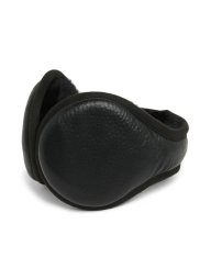 Кожаные наушники UGG с мехом 1159853080 (Черный One size)