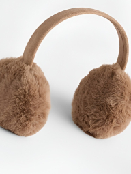 Теплые наушники Gap из искусственного меха 1159858262 (Коричневый One size)
