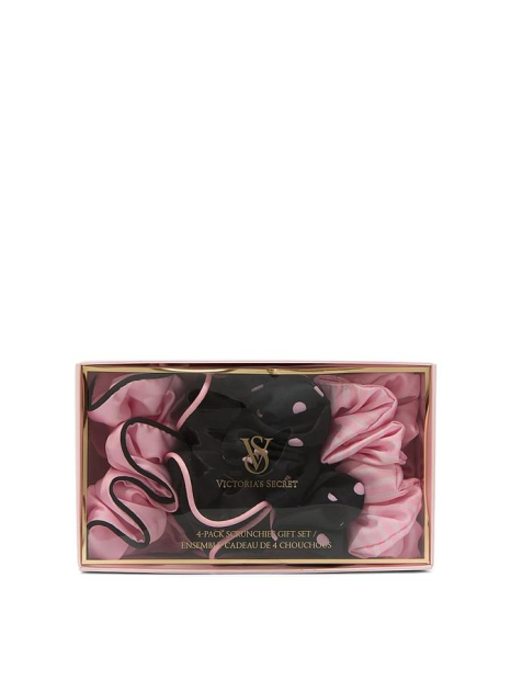Набор резинок Victoria's Secret 1159856361 (Черный/Розовый One size)