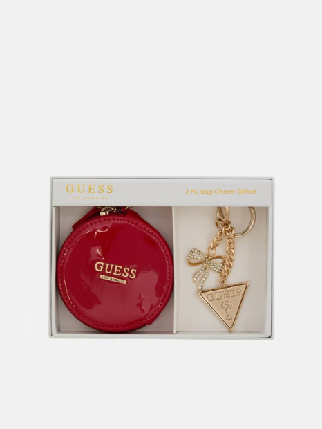 Подарунковий набір Guess гаманець та брелок 1159859627 (Червоний One size)