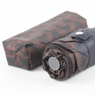 Зонт COACH с принтом 1159852957 (Черный/Коричневый One size)