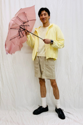 Компактный зонт UNIQLO с защитой от УФ-излучения 1159853783 (Розовый One size)