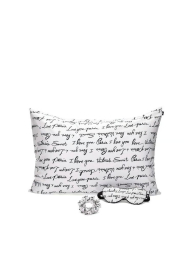 Подарунковий набір для сну Victoria's Secret наволочка, маска для сну та гумка для волосся 1159854328 (Білий One size)