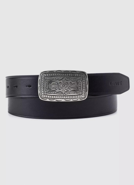 Кожаный мужской ремень Levi's 1159846009 (Черный 34)