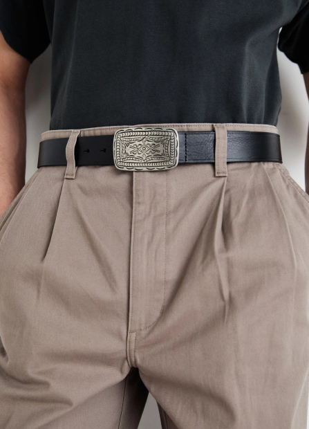Кожаный мужской ремень Levi's 1159846003 (Черный 42)