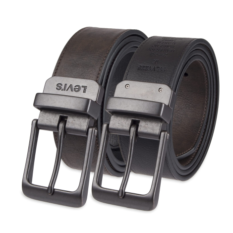 Мужской двусторонний ремень Levi's 1159848323 (Черный/Коричневый XL)