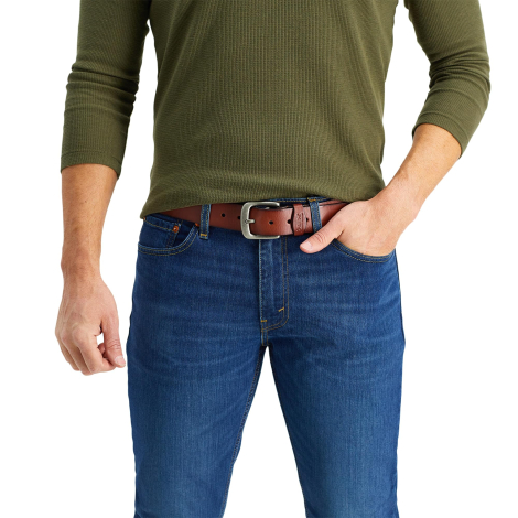 Кожаный ремень Levi's 1159848597 (Коричневый S)