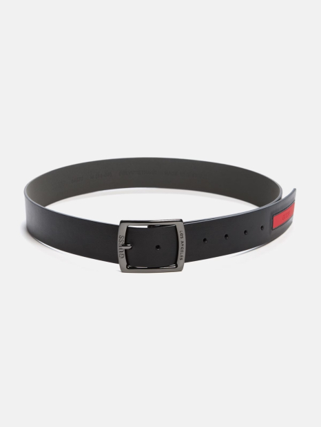 Мужской ремень GUESS с логотипом 1159849310 (Черный S)