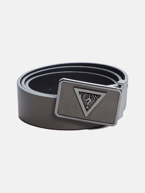 Мужской двусторонний ремень GUESS 1159849318 (Черный/Серый M)