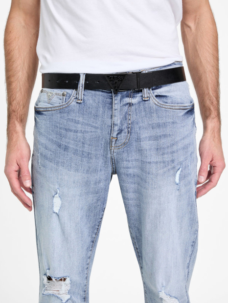 Мужской ремень GUESS с логотипом 1159849322 (Черный XXL)