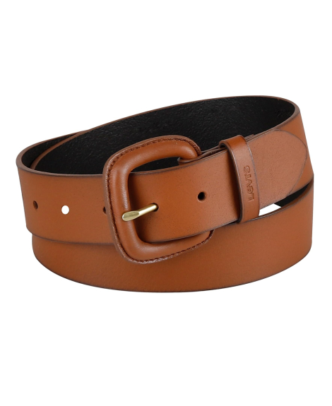 Шкіряний жіночий ремінь Levi's 1159849445 (Коричневий XL)