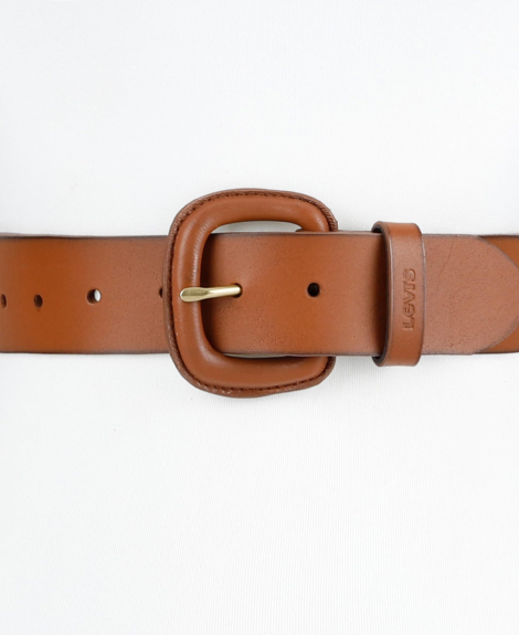 Шкіряний жіночий ремінь Levi's 1159849445 (Коричневий XL)