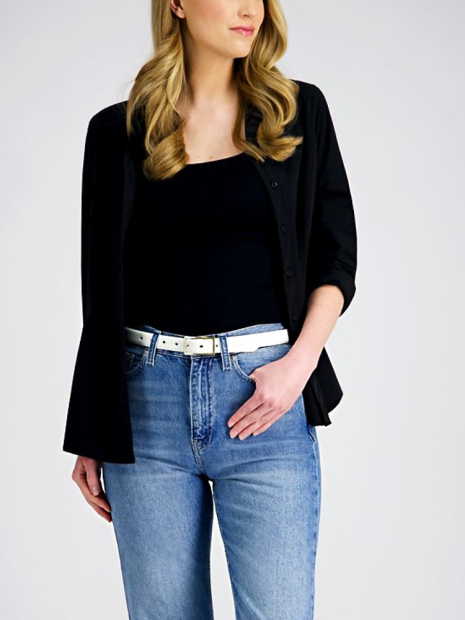 Жіночий ремінь Calvin Klein 1159850267 (Молочний L)