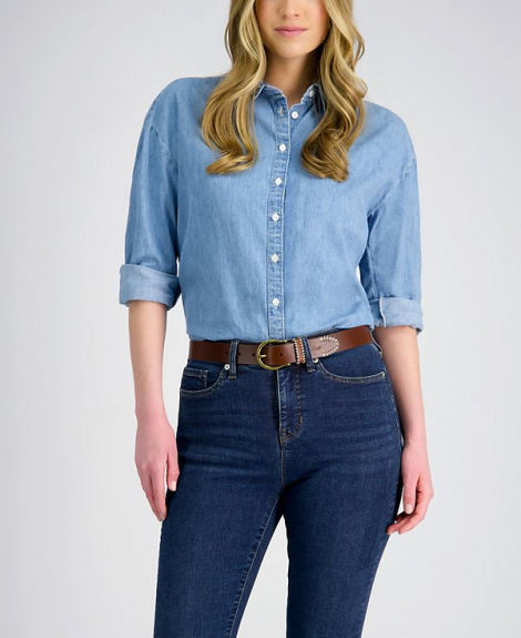 Кожаный женский ремень Levi's 1159851637 (Коричневый M)