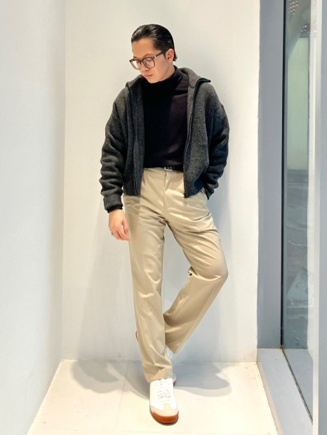 Кожаный плетеный ремень UNIQLO 1159854336 (Черный XL)