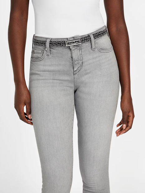 Набір жіночих тонких ременів Guess з екошкіри 1159854550 (Чорний/Золотистий L)