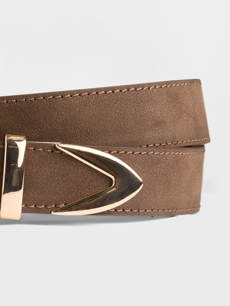 Жіночий ремінь GAP з екошкіри 1159856722 (Коричневий L)
